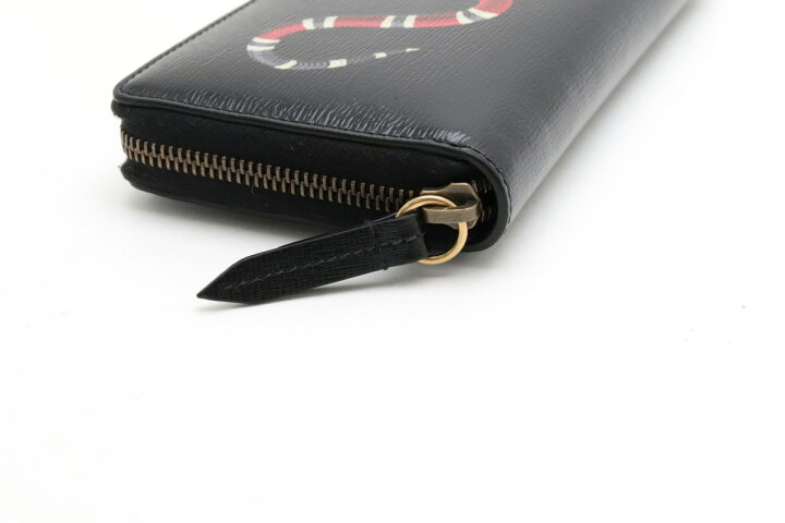 楽天市場】【財布】GUCCI グッチ スネーク プリント レザー ジップ  