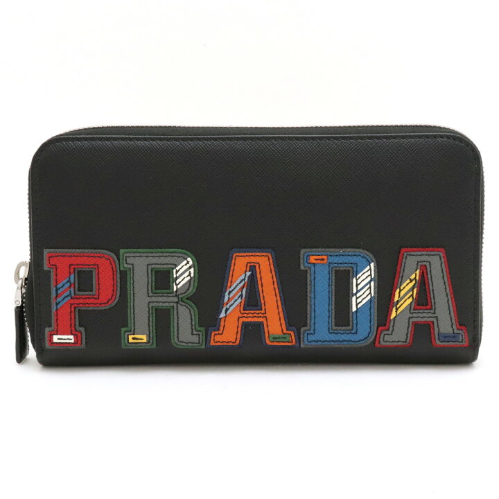 プラダ ラウンドファスナー サフィアーノ レザー ネロ ブラック 長財布  