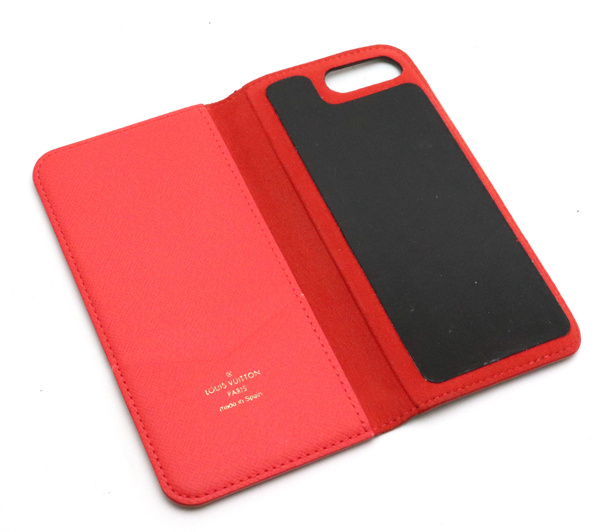 ルイヴィトン iPhone7 plus カバー（赤色）-