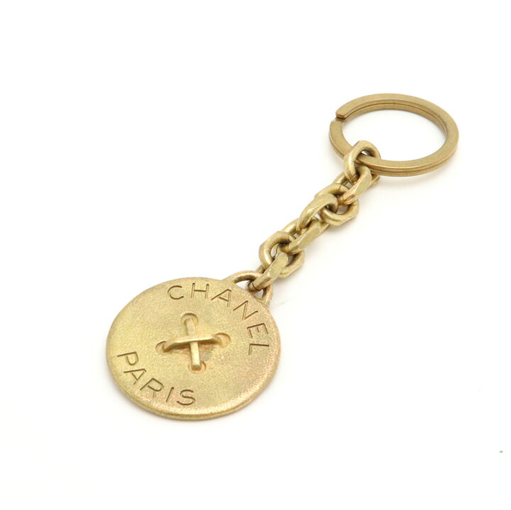 楽天市場】CHANEL シャネル ボタンモチーフ キーリング キーホルダー  