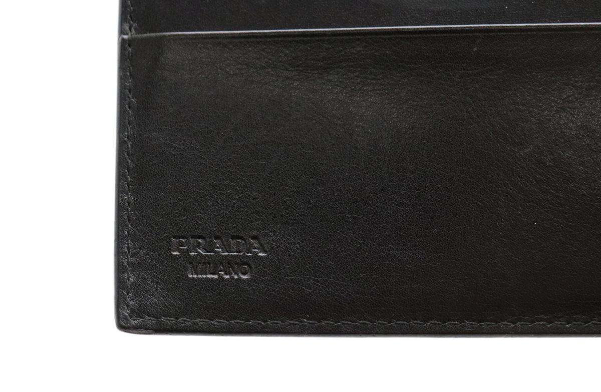 楽天市場】【財布】PRADA プラダ 2つ折り財布 コンパクト 財布 メンズ 