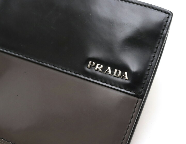 楽天市場】【財布】PRADA プラダ 2つ折り財布 コンパクト 財布 メンズ  