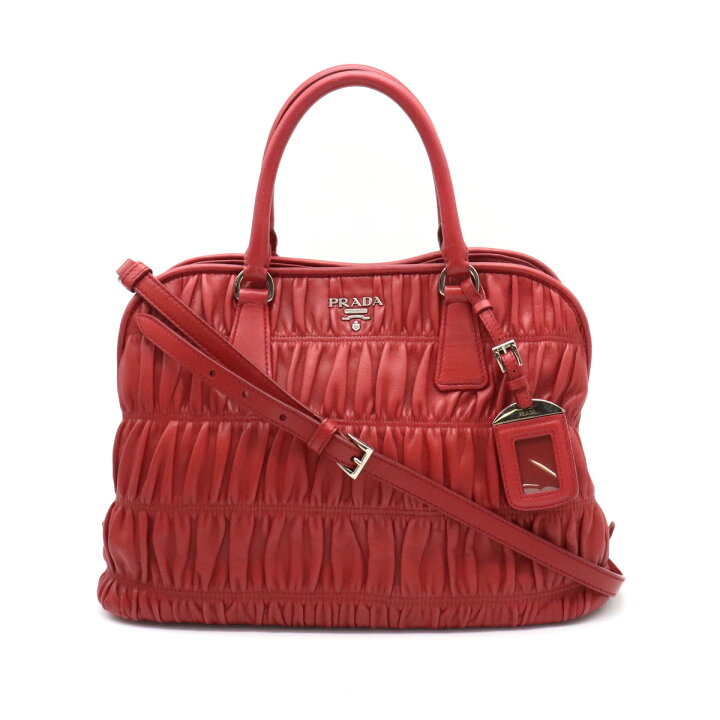 楽天市場】【バッグ】PRADA プラダ NAPPA GAUFRE ギャザー 