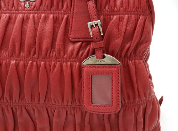 楽天市場】【バッグ】PRADA プラダ NAPPA GAUFRE ギャザー 