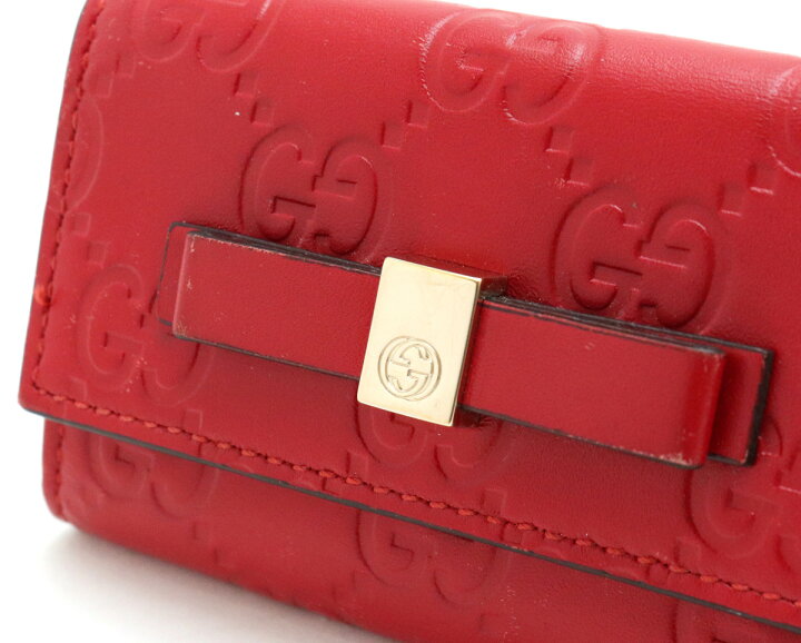 楽天市場】GUCCI グッチ グッチシマ GG柄 6連キーケース リボン  