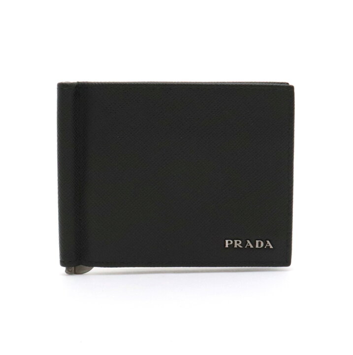 楽天市場】【未使用品】【財布】PRADA プラダ マネークリップ式 2つ折  