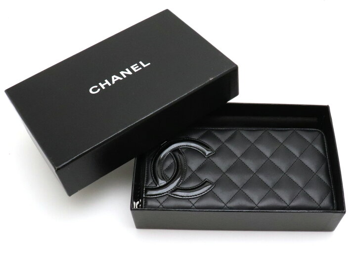 楽天市場】【財布】CHANEL シャネル カンボンライン ラウンド  