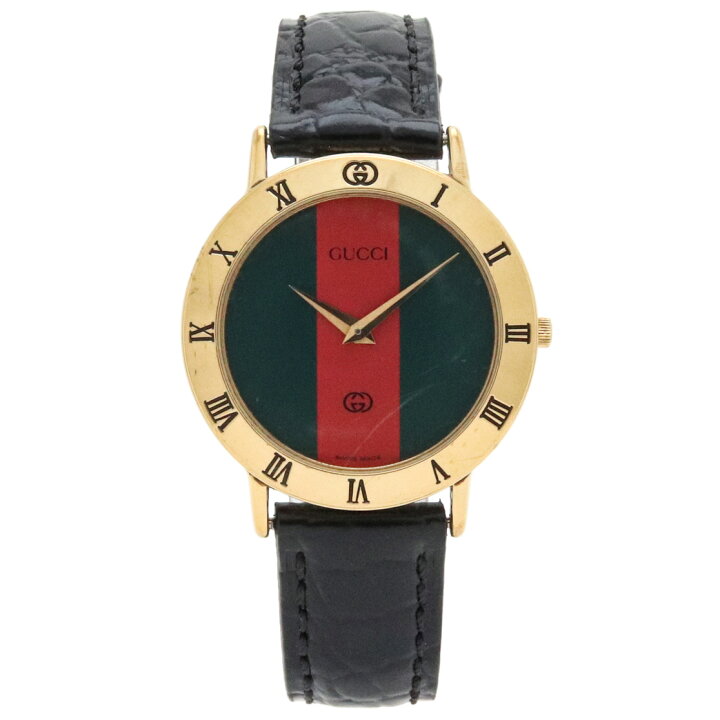 楽天市場】【ウォッチ】GUCCI グッチ シェリー文字盤 GP ゴールド 