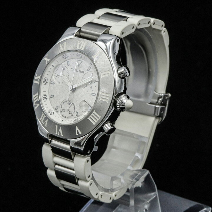 楽天市場】【ウォッチ】Cartier カルティエ マスト21 クロノスカフ  