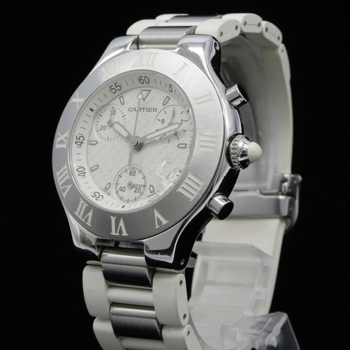 楽天市場】【ウォッチ】Cartier カルティエ マスト21 クロノスカフ 
