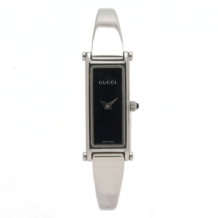 楽天市場】【ウォッチ】GUCCI グッチ ブラック文字盤 シルバー SS  