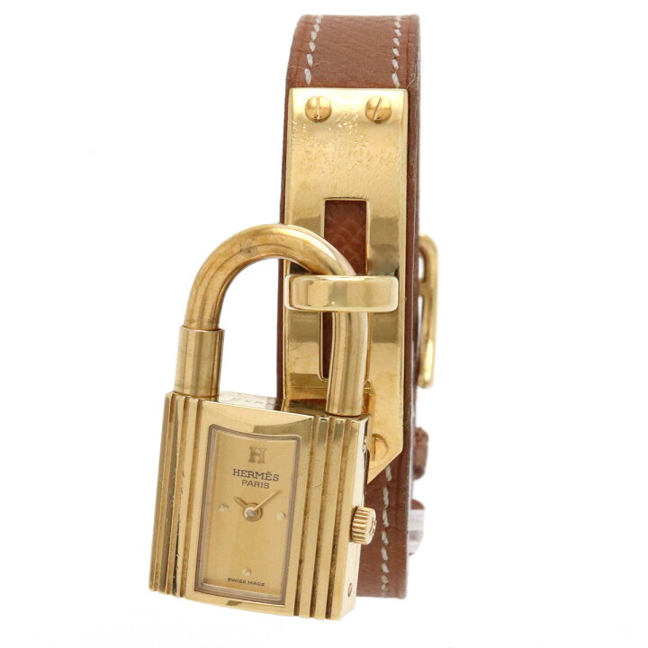 楽天市場】【ウォッチ】HERMES エルメス ケリーウォッチ ゴールド文字  