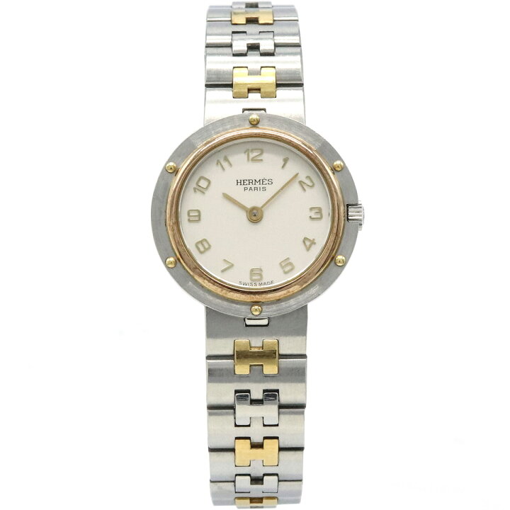 楽天市場】【ウォッチ】HERMES エルメス クリッパー デイト ホワイト  