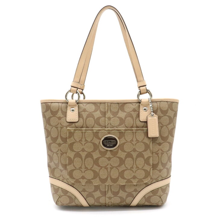 楽天市場】【バッグ】COACH コーチ シグネチャー トートバッグ  