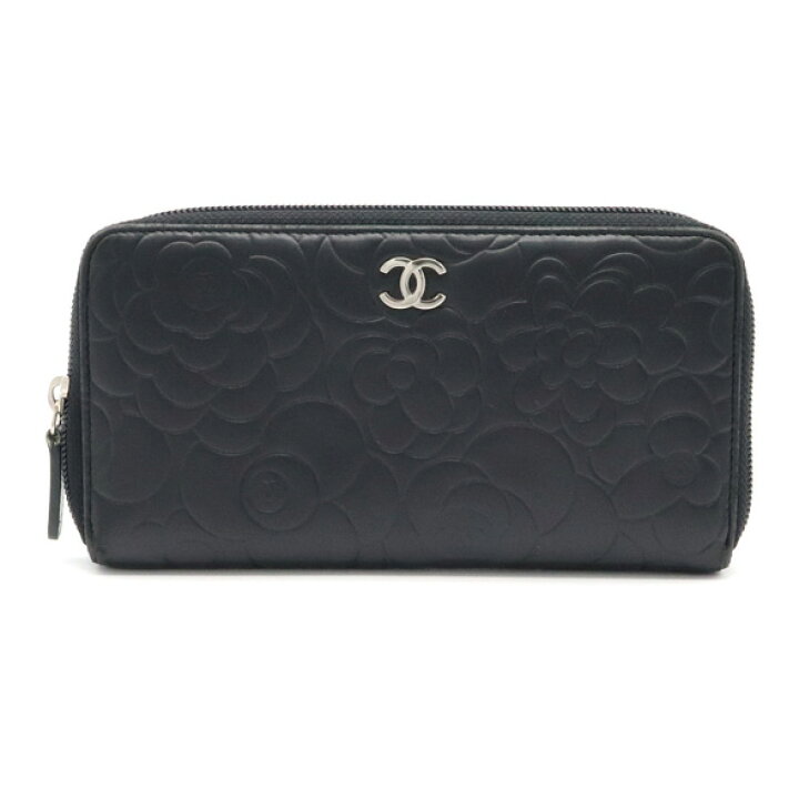 楽天市場】【財布】CHANEL シャネル カメリア エンボス ジップ 