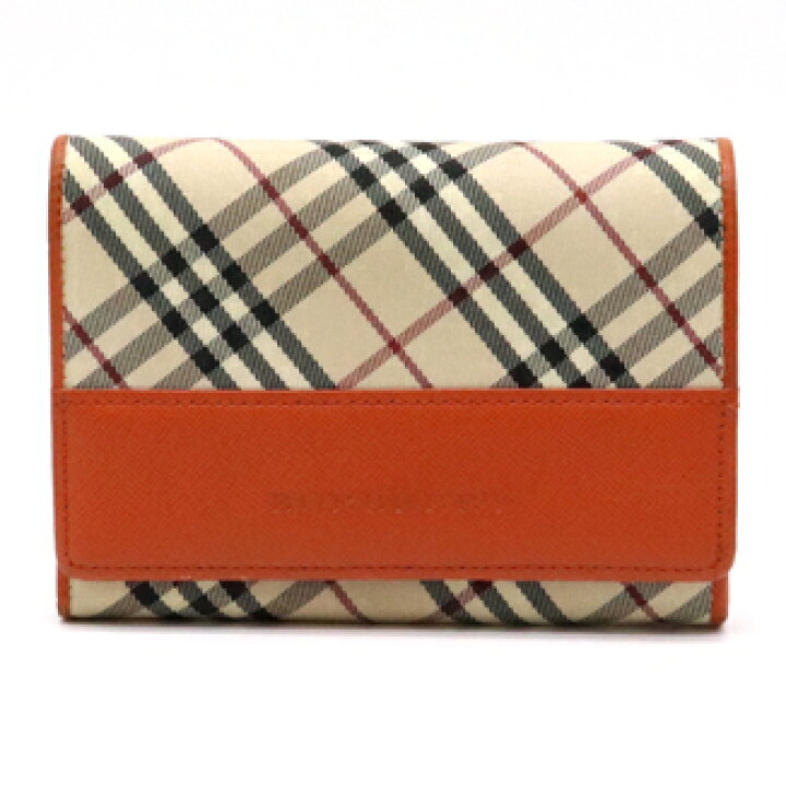 楽天市場】【財布】BURBERRY バーバリー 二つ折り財布 チェック柄 