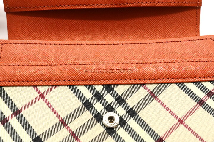 楽天市場】【財布】BURBERRY バーバリー 二つ折り財布 チェック柄 