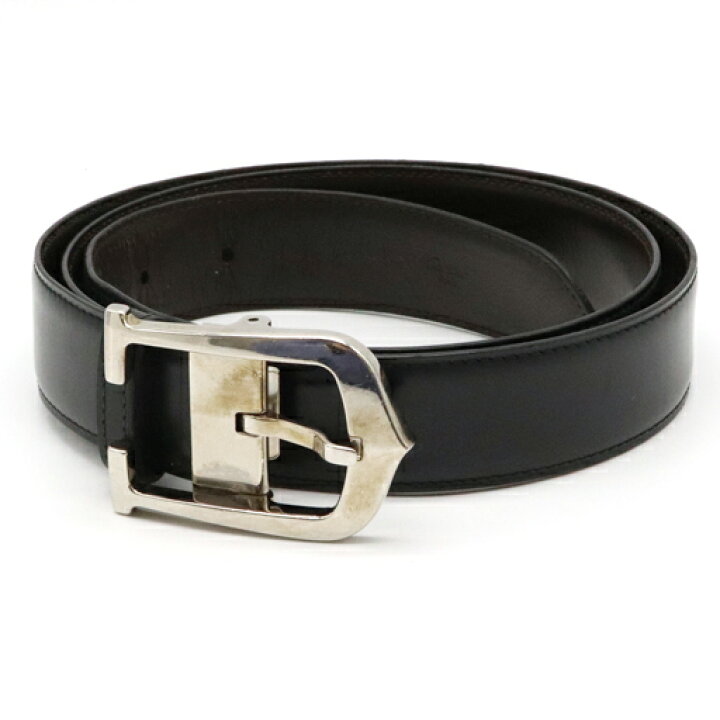 楽天市場】Cartier カルティエ リバーシブル ベルト カーフレザー 黒  