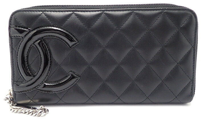 楽天市場】【財布】CHANEL シャネル カンボンライン ラウンド  
