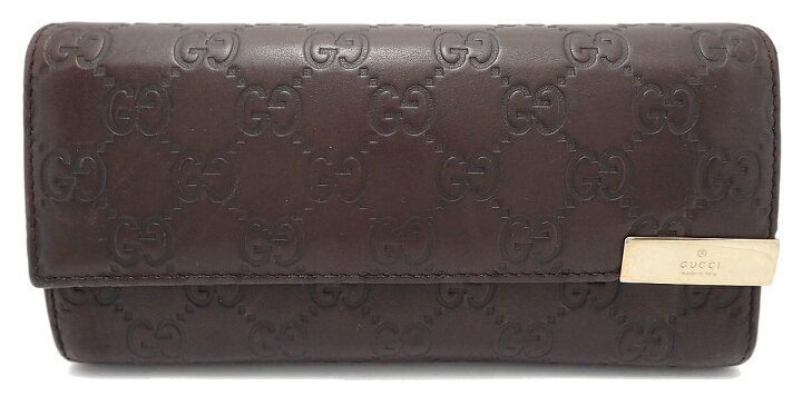 楽天市場】【財布】GUCCI グッチ グッチシマ 2つ折り 長財布 レザー  