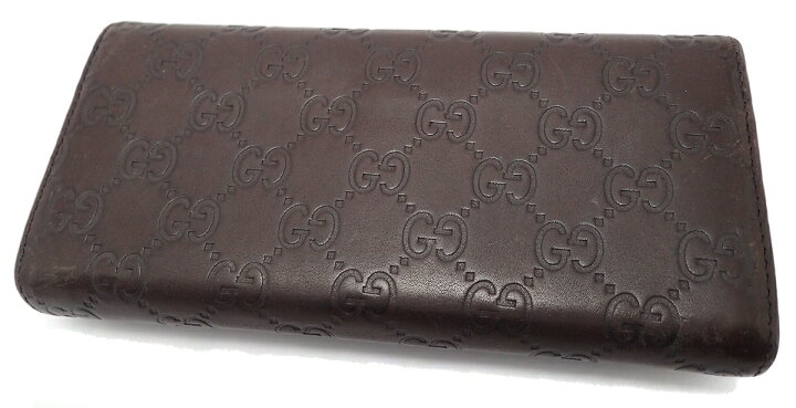 楽天市場】【財布】GUCCI グッチ グッチシマ 2つ折り 長財布 レザー 