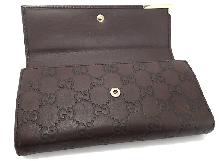 楽天市場】【財布】GUCCI グッチ グッチシマ 2つ折り 長財布 レザー  