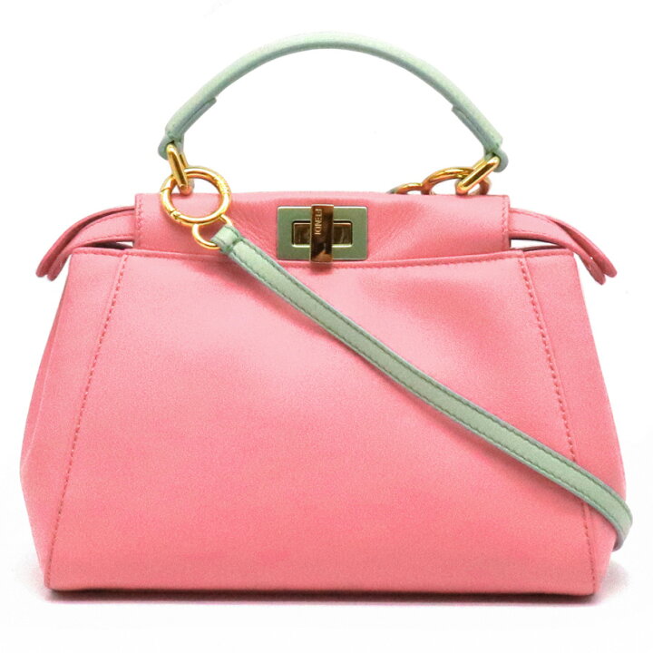 楽天市場】【バッグ】FENDI フェンディ ミニ ピーカブー ハンドバッグ  