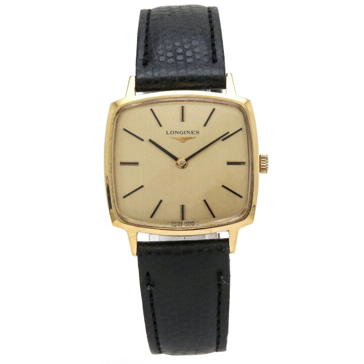 楽天市場】【ウォッチ】LONGINES ロンジン GP 革ベルト ゴールド文字盤  