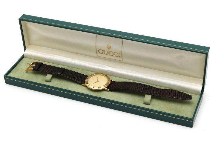 楽天市場】【ウォッチ】GUCCI グッチ ゴールド文字盤 GP ゴールド  