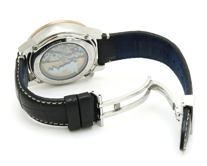 PAUL SMITH】ポールスミス マスターピース 腕時計 SS×AT 青文字盤 9011  