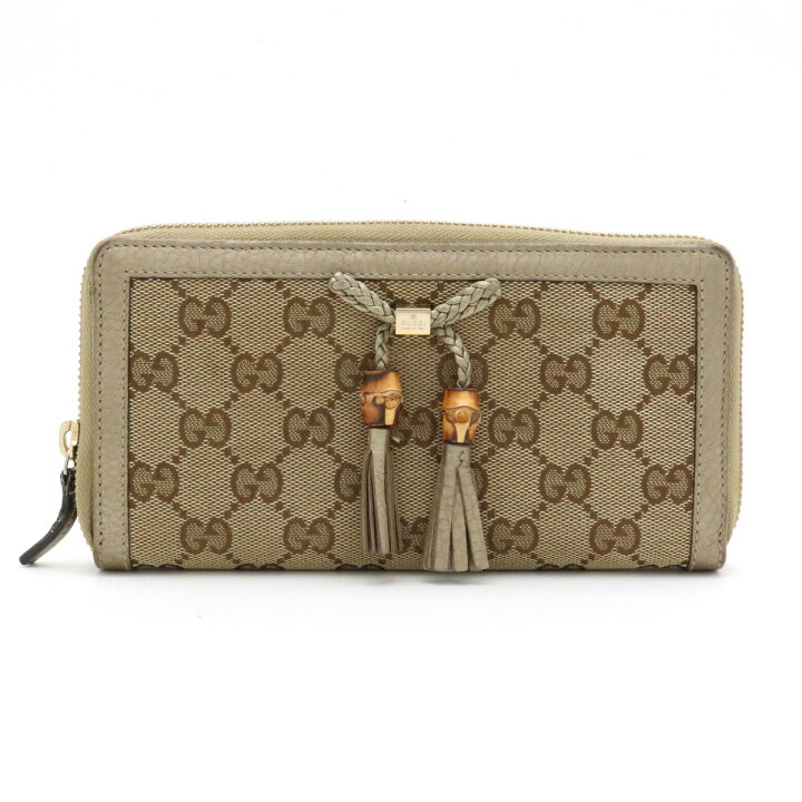 楽天市場】【財布】GUCCI グッチ GGキャンバス バンブータッセル  