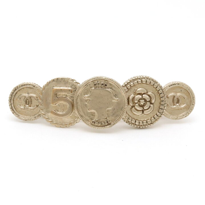 楽天市場】CHANEL シャネル アイコン コイン ココマーク No.5 バレッタ  