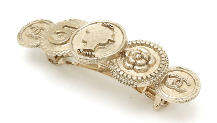 楽天市場】CHANEL シャネル アイコン コイン ココマーク No.5 バレッタ  