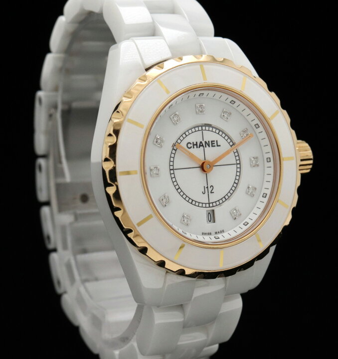 楽天市場】【ウォッチ】CHANEL シャネル J12 ホワイト セラミック PG  