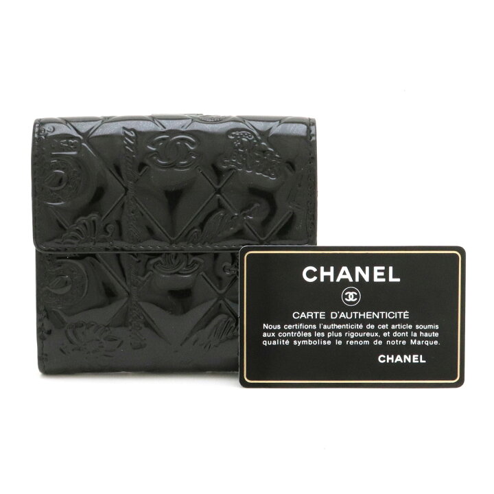 楽天市場】【財布】CHANEL シャネル アイコン シンボルチャーム 2つ折  