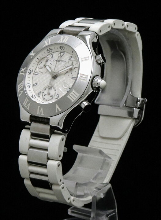 楽天市場】【ウォッチ】Cartier カルティエ マスト21 クロノスカフ 