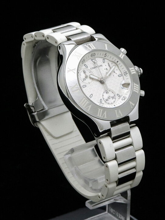 楽天市場】【ウォッチ】Cartier カルティエ マスト21 クロノスカフ 
