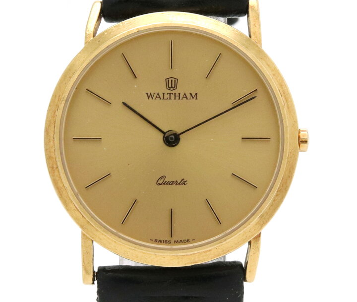 楽天市場】【ウォッチ】WALTHAM ウォルサム ラウンド ゴールド文字盤 