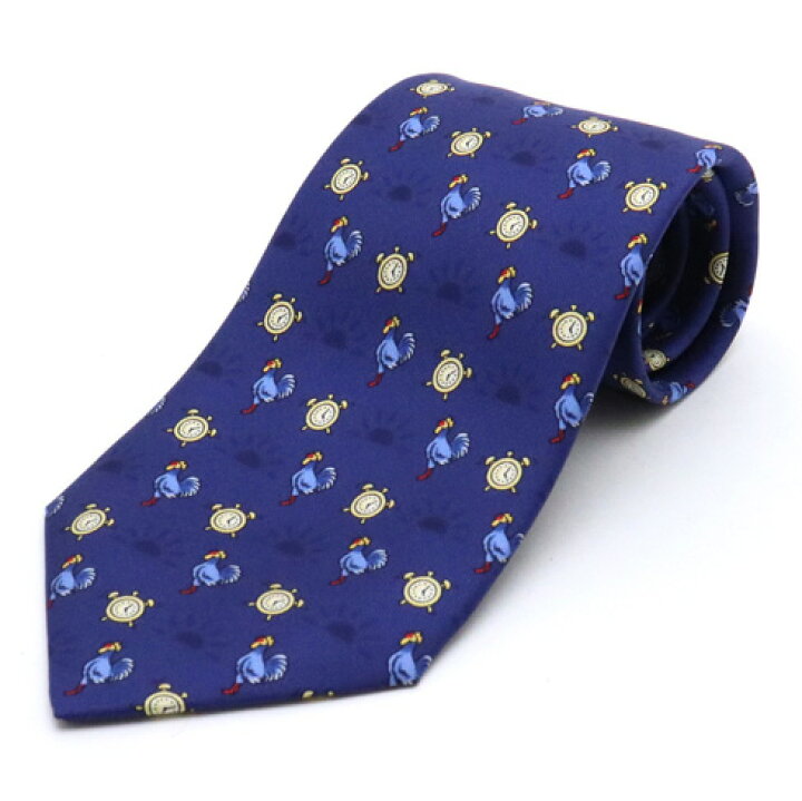 楽天市場】【アパレル】HERMES エルメス ネクタイ ニワトリ 目覚まし  