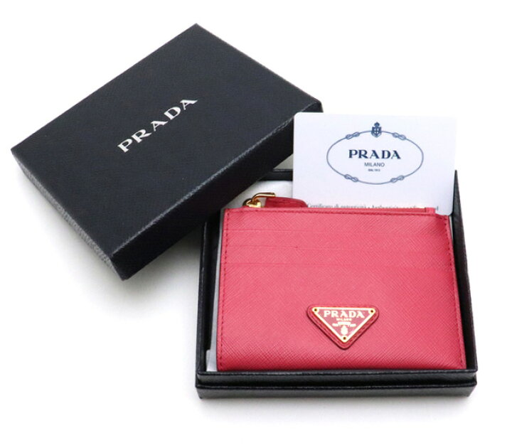 楽天市場】【新品未使用品】PRADA プラダ SAFFIANO TRIANG カード 