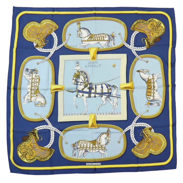 楽天市場】【アパレル】HERMES エルメス カレ90 スカーフ 大判スカーフ  