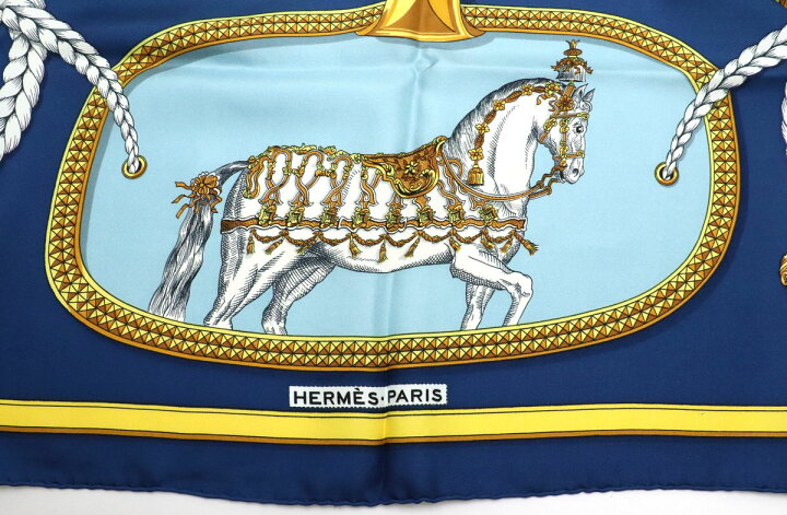 楽天市場】【アパレル】HERMES エルメス カレ90 スカーフ 大判スカーフ 