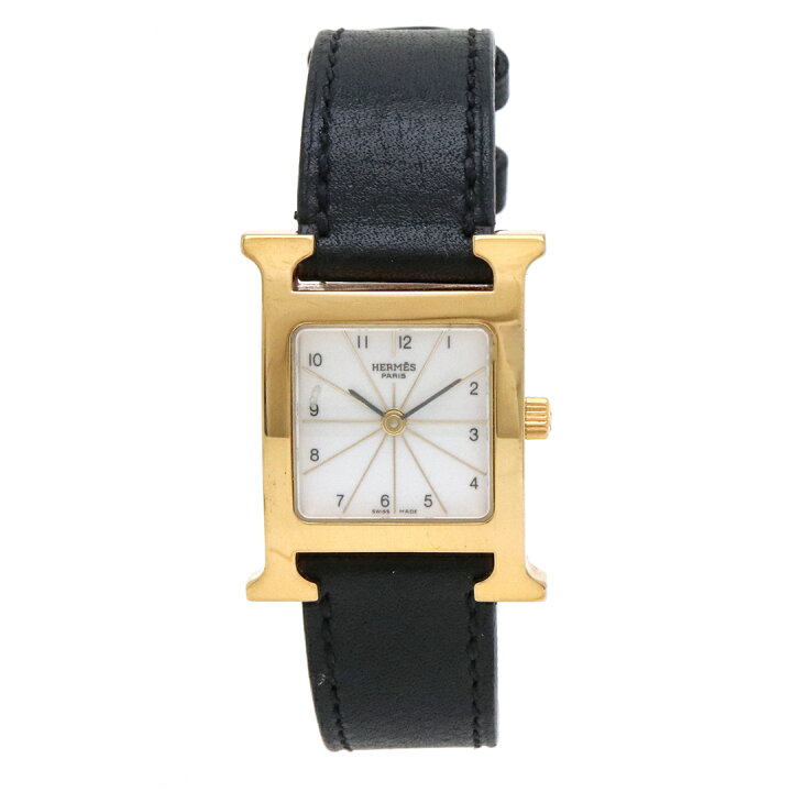 楽天市場】【ウォッチ】HERMES エルメス Hウォッチ ホワイト文字盤 GP  