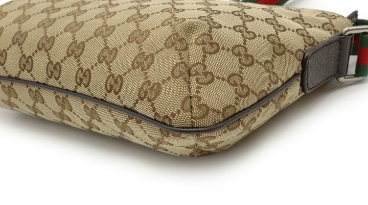 楽天市場】【バッグ】GUCCI グッチ GGキャンバス シェリーライン  