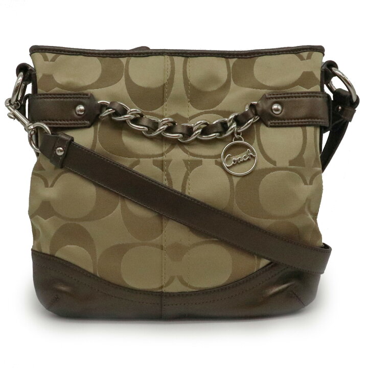 楽天市場】【バッグ】COACH コーチ シグネチャー チェーン ダッフル 