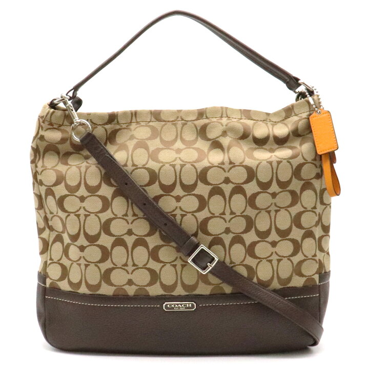 楽天市場】【バッグ】COACH コーチ パーカー シグネチャー ホーボー 