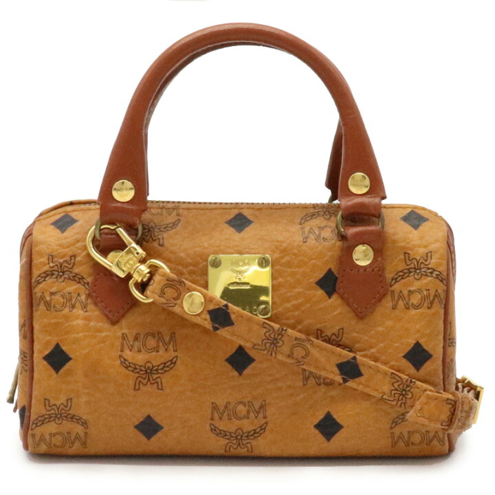 楽天市場】【バッグ】MCM エムシーエム ロゴグラム ミニボストンバッグ  