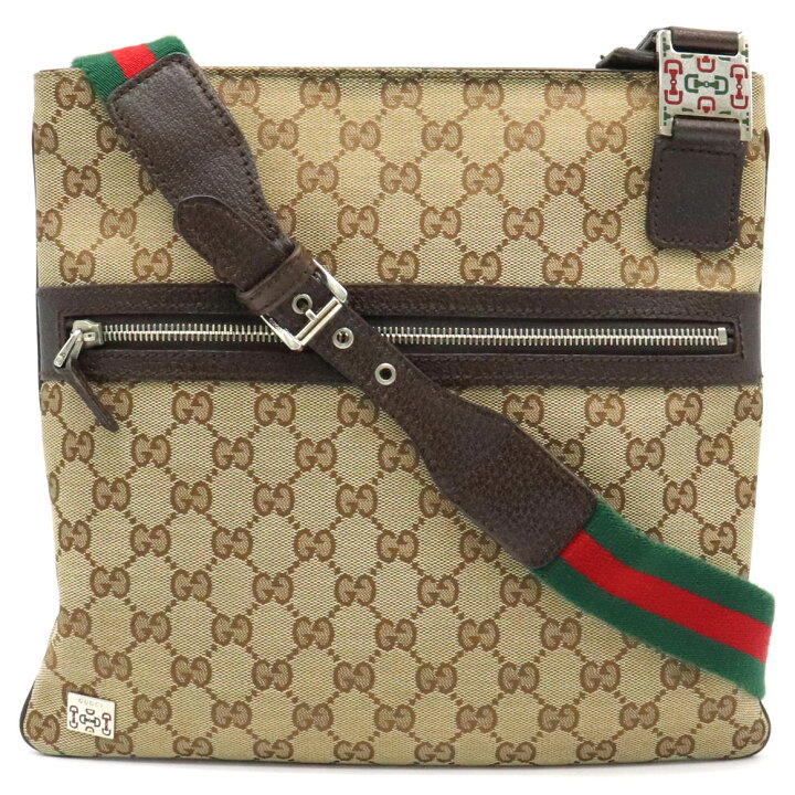 楽天市場】【バッグ】GUCCI グッチ GGキャンバス ホースビット 