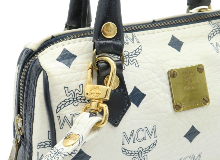 楽天市場】【バッグ】MCM エムシーエム ロゴグラム ハンドバッグ ミニ 