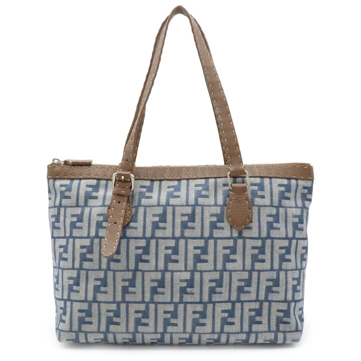 楽天市場】【バッグ】FENDI フェンディ ズッカ柄 ステッチ トート  